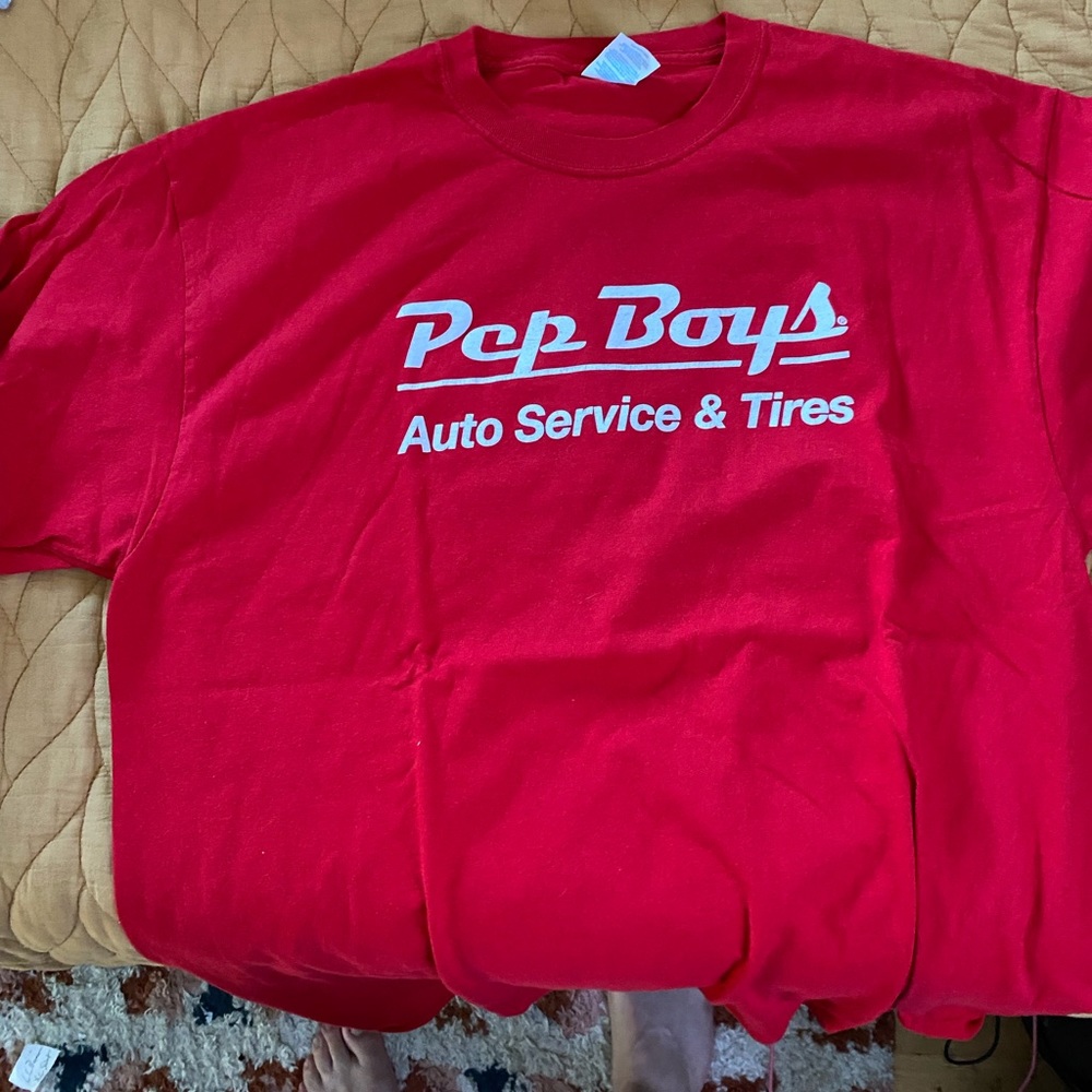 Pep boys auto service and tires work shirt